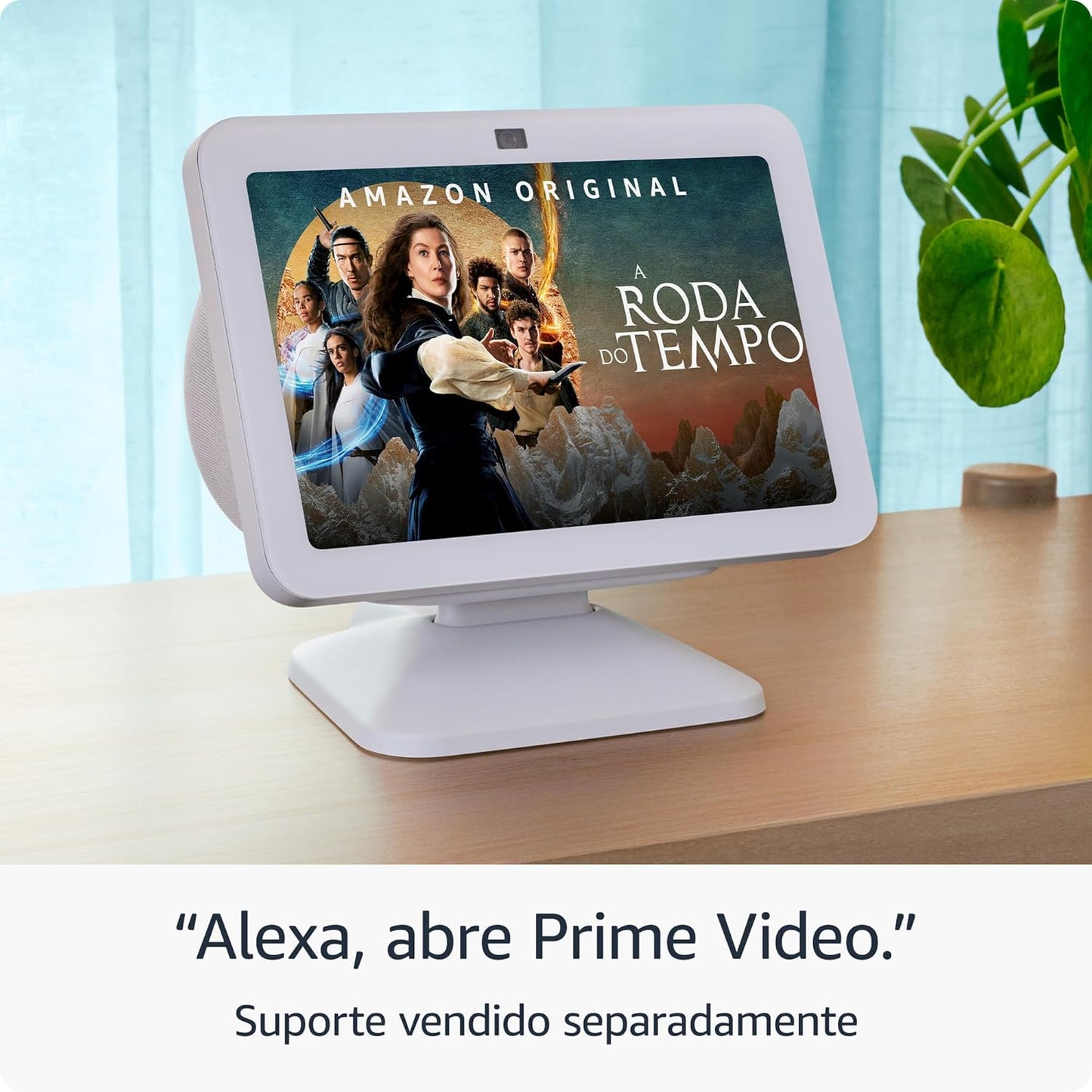 Novo Echo Show 8 (3ª geração) | Smart display com áudio espacial, hub de casa inteligente e Alexa