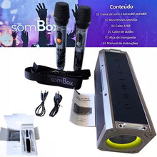 Caixa de Som Bluetooth Acústica 360º com 2 Microfones 160W D-XK305